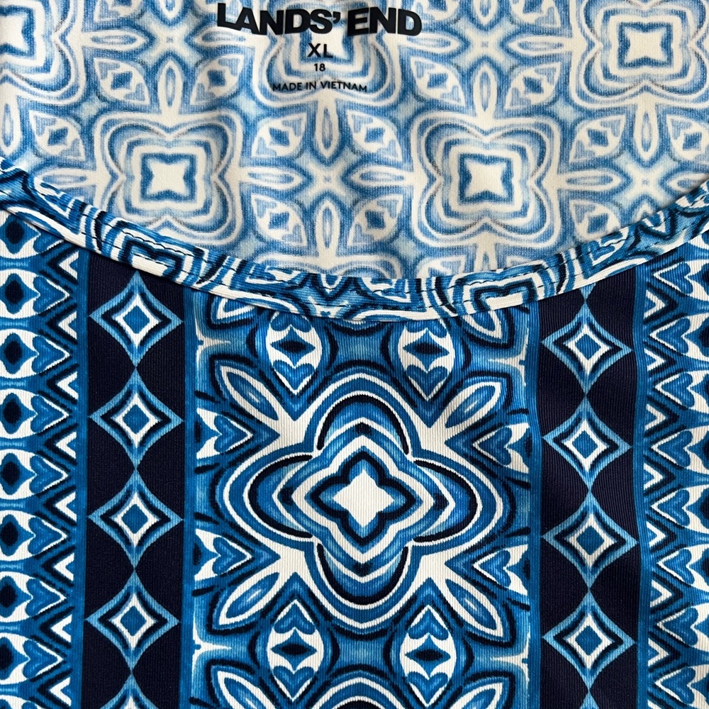 Lands’  End Women’s Long Sleeve Rash Guard With UPF 50